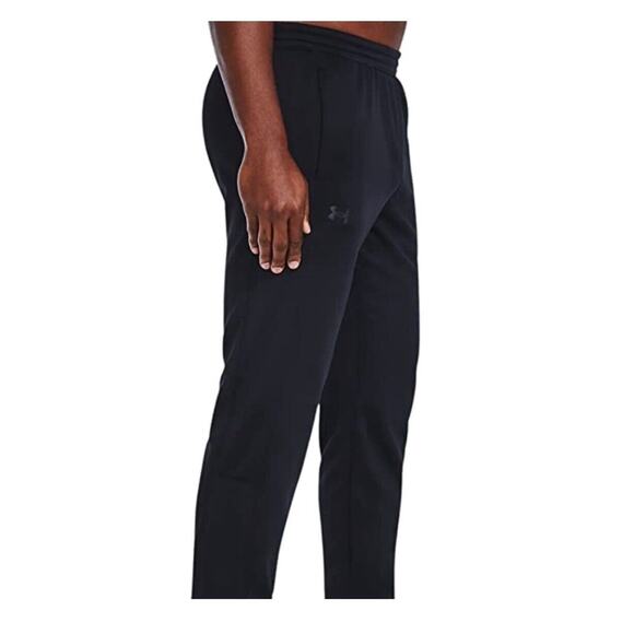 Under Armour Coldgear Fleece Sweatpants Medium Black Tapered Waist 32-34 - Picture 1 of 11